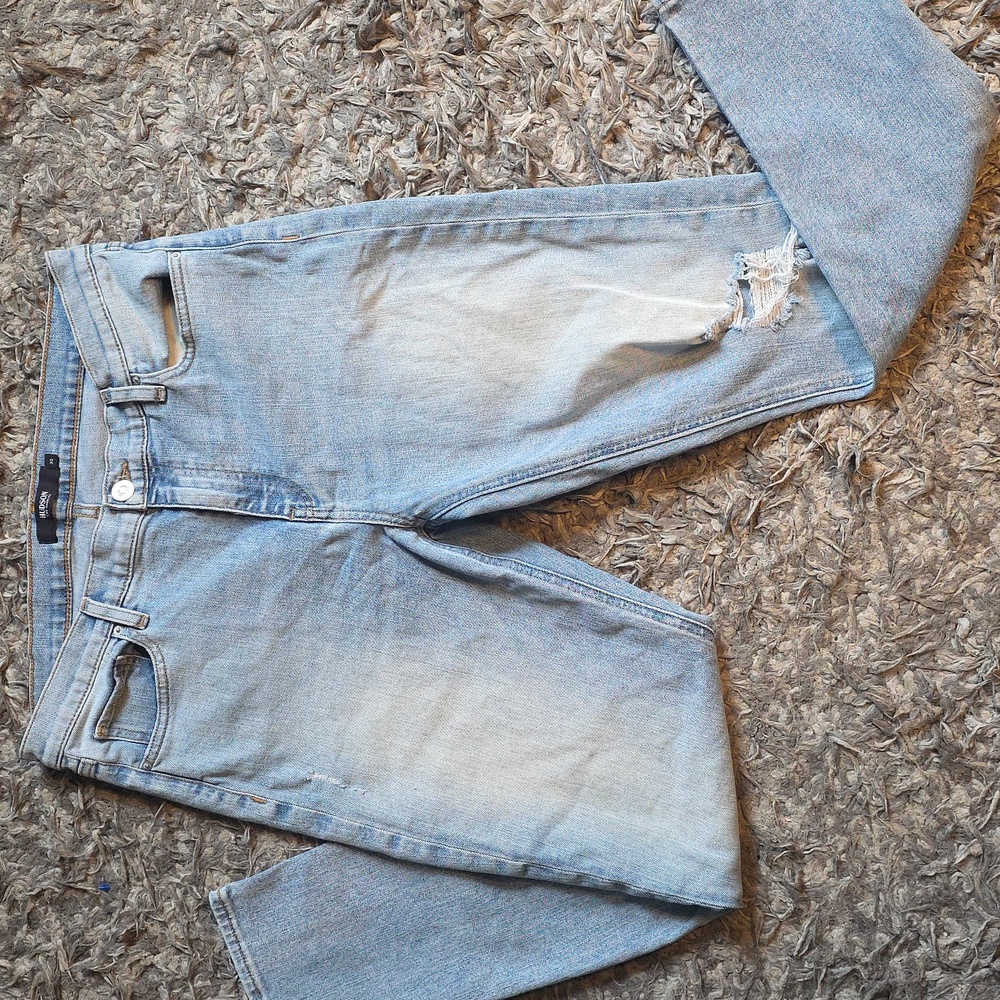 Hudson Lana Boyfriend Distressed Lightwash Jeans Sz 30